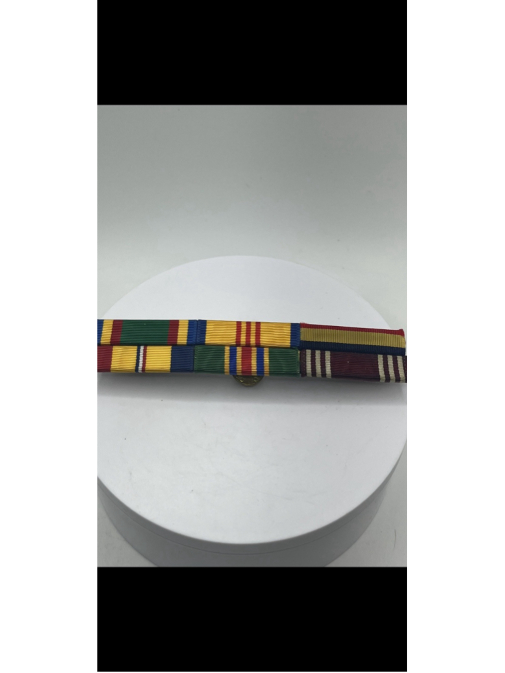 Vintage U.S Military medal ribbon bars pinS AS SHOWN IN PHOTOS